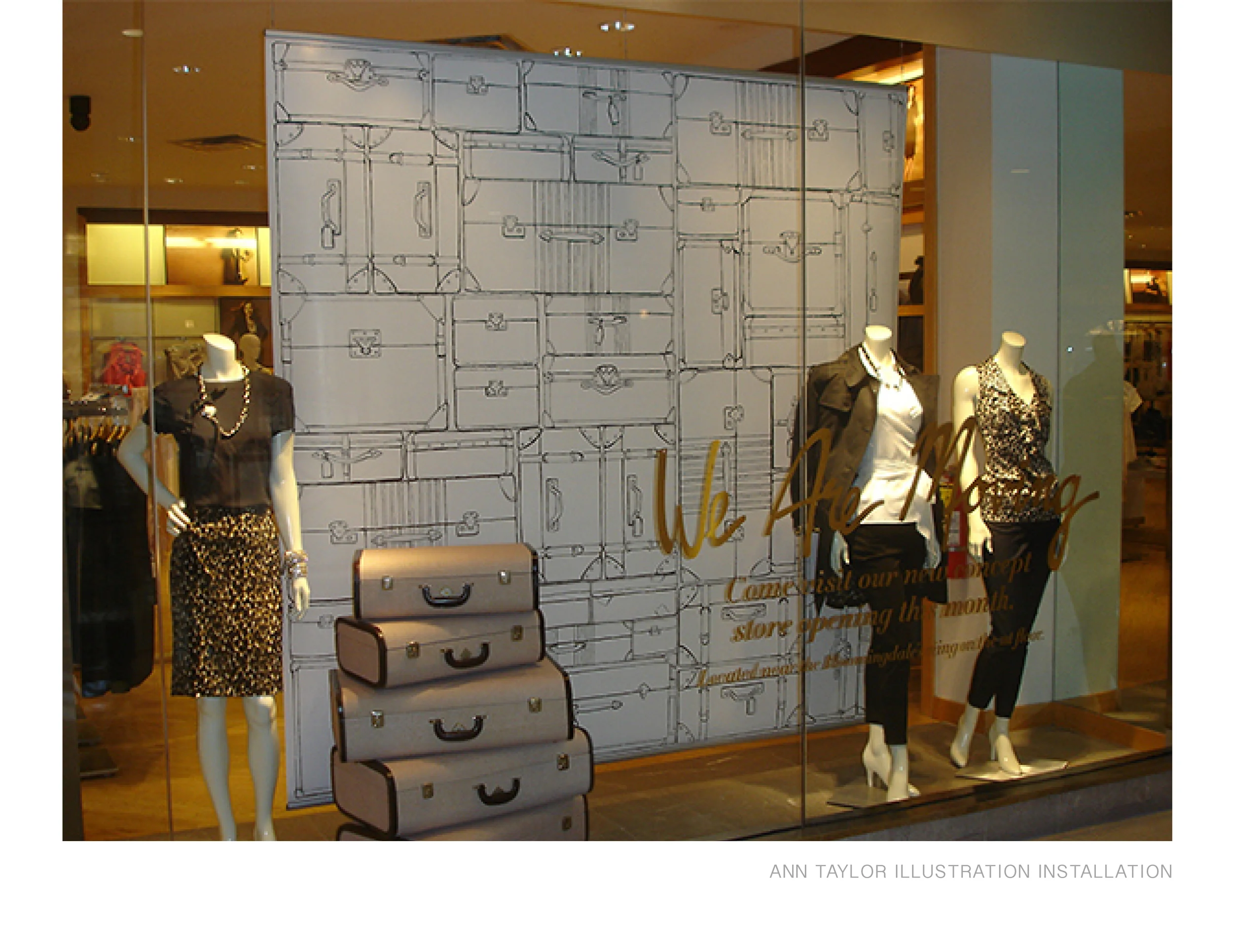 ANN TAYLOR ILLUSTRATION INSTALLATION