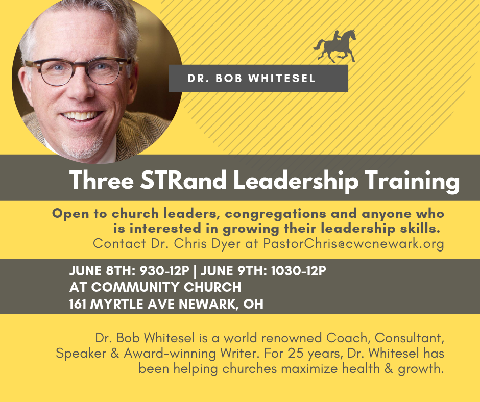Make your team better by discovering your Strategic Leaders, Tactical Leaders and Relational Leaders . Open to all ministry team leaders, congregation members and anyone who is intersted in growing in their leadership skills. To sign up contact Dr. Chris Dyer at PastorChris@cwcnewark.org TODAY!
