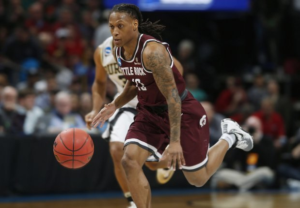 Little Rock guard Marcus Johnson Jr. goes from Flint's Mott College to March Madness 