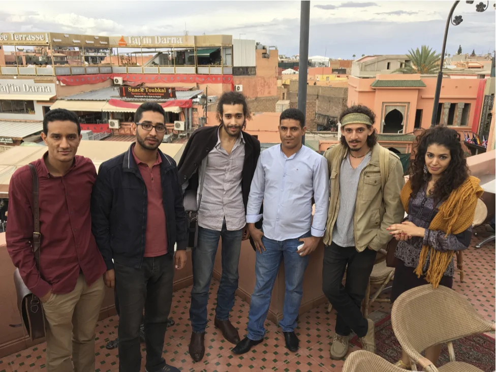 Local Moroccan activists are highlighting the ways the Moroccan regime are using COP22 to greenwash their crimes. Photo by Remy Franklin. 