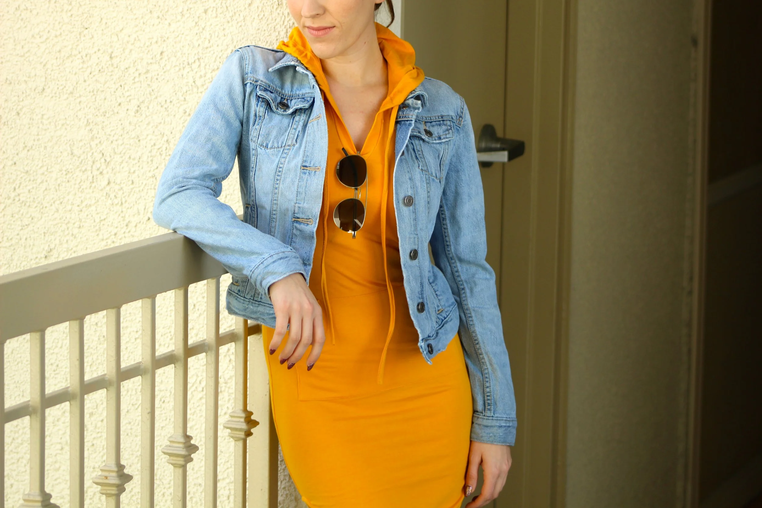 Jacket : Banana Republic // Dress : Make Me Chic // Shoes : Adidas // Sunnies : Le Specs People keep saying that yellow is the color of the season, but I prefer my yellow mustard. Mustard is one of those rare colors that looks good on every skin tone! I love the rich qualities of the color and I love it even more when it is on my favorite item- a dress! This dress is pretty short, so I suggest ordering a size up. As much of a girly girl as I am, I do love to keep my look laid back and casual at times. This is like the ultimate casual girly girl outfit! I am seriously obsessed with this look! What do you guys think? Do you prefer yellow or mustard yellow? Below I have linked a few of my other must have mustard yellow pieces and a little mustard yellow inspiration. Enjoy! ~ Nicole 1. Veda Leather Jacket 2. Gracia A Line Dress 3. YesStyle Ruffle Top