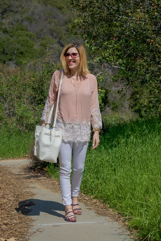 Top: Karen Zambos Vintage Couture // Jeans: Flying Monkey // Flats: similar here // Sunnies: Marc Jacobs // Bag: F21