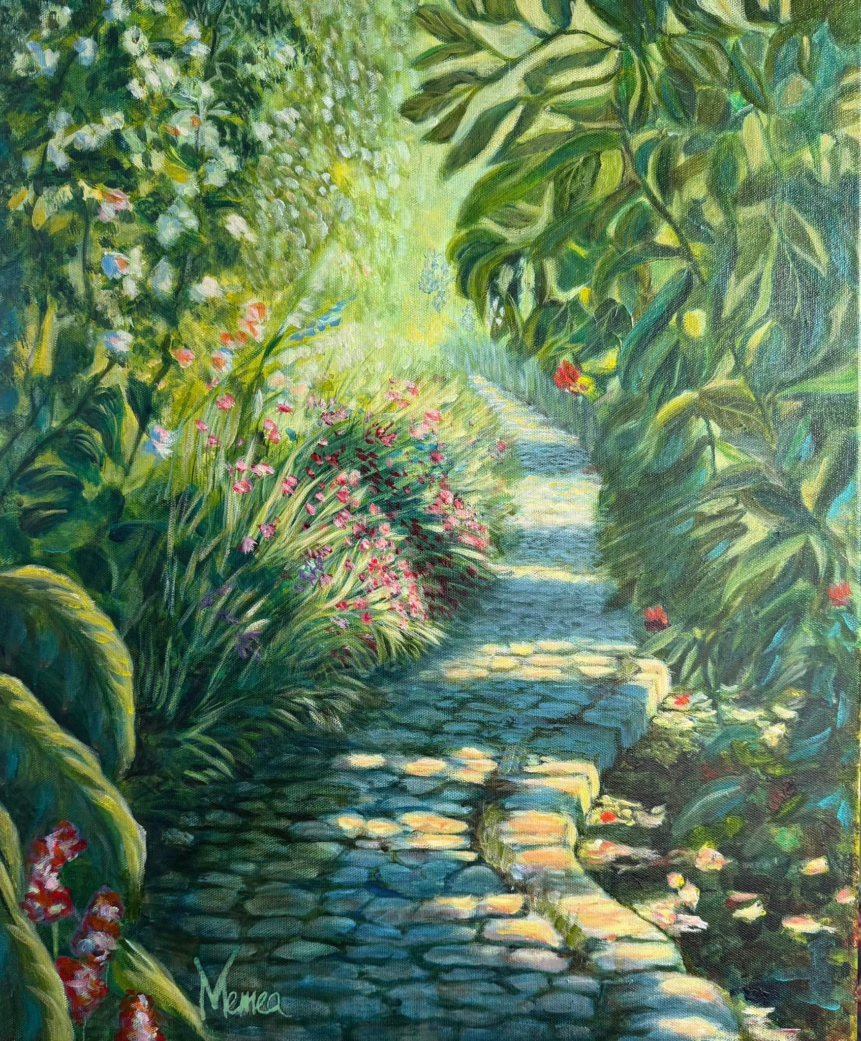 H&auml;r m&aring;ste vi sv&auml;nga in, sa jag till H&aring;kan i somras. En liten skylt som p&aring;talade en klostertr&auml;dg&aring;rd, k&auml;ndes helt oemotst&aring;ndlig. Helt underbart, jag fotade och fotade! Sen satt jag h&auml;r i vintras n&