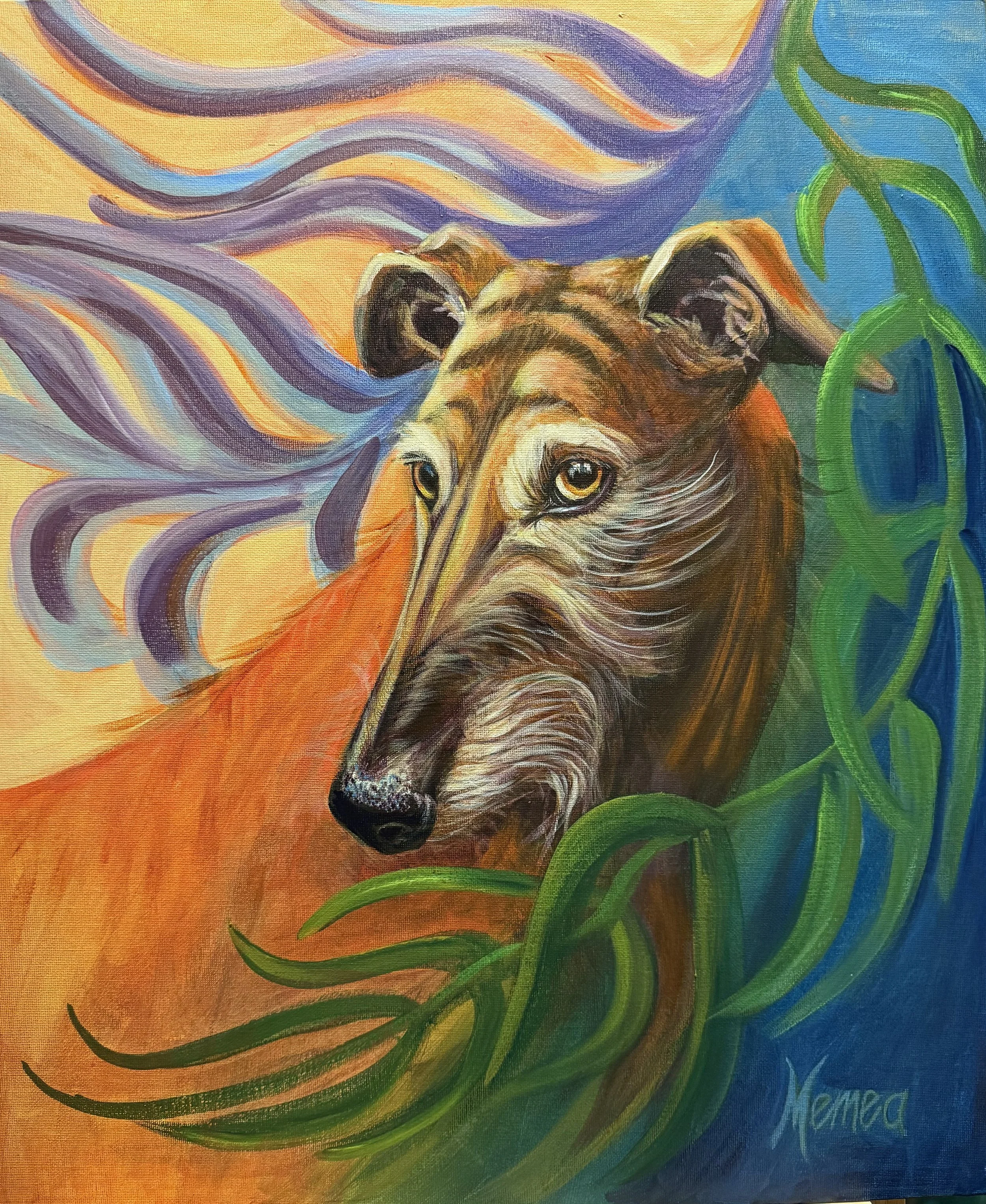 Almost a tiger or just a Galgo Espaniol
