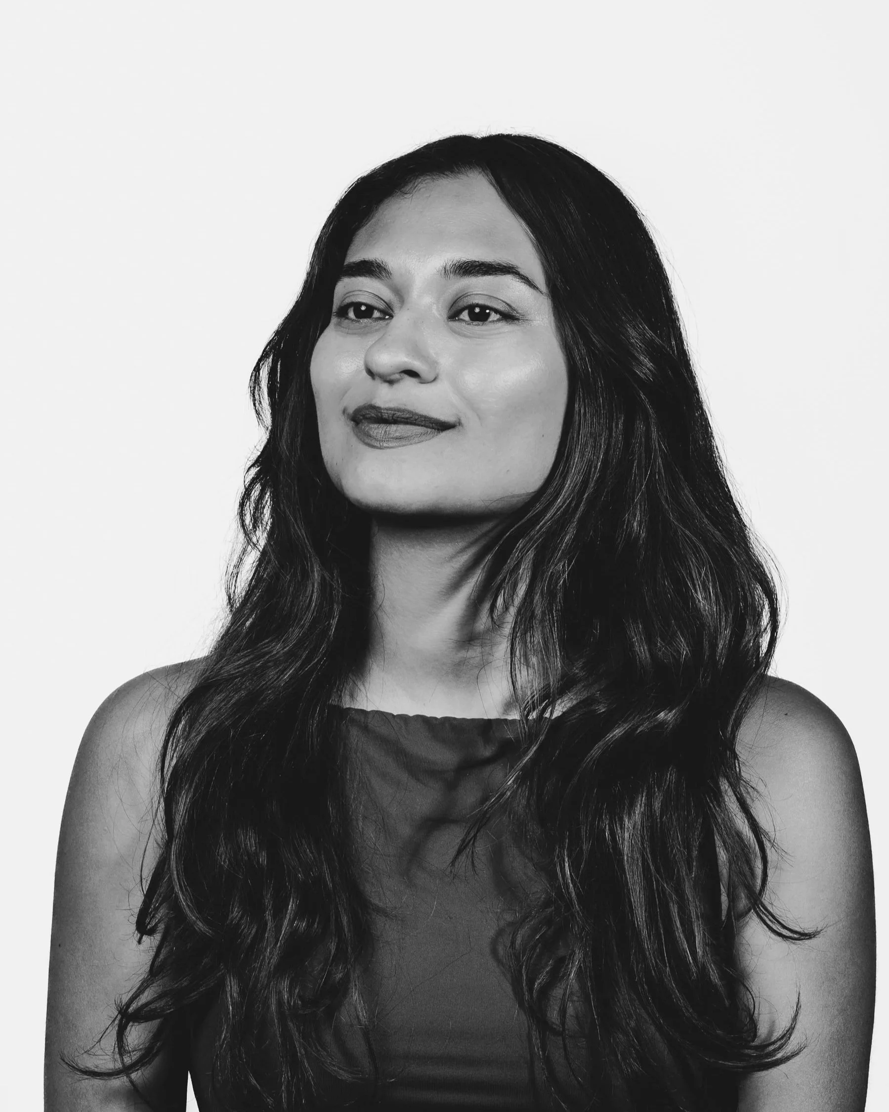 photo of woman looking off-camera