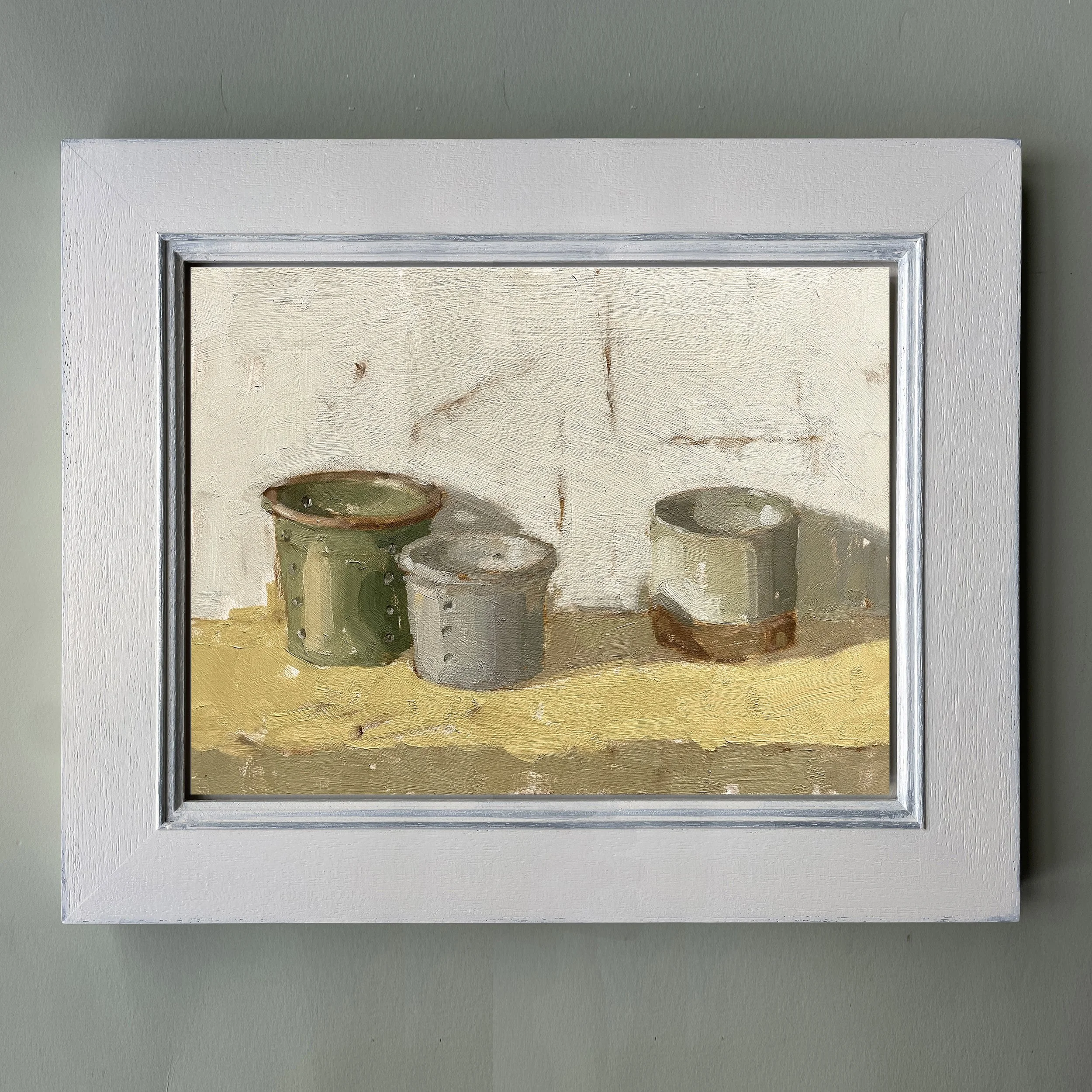 Still life with Pots on a Yellow Shelf flat white.jpg