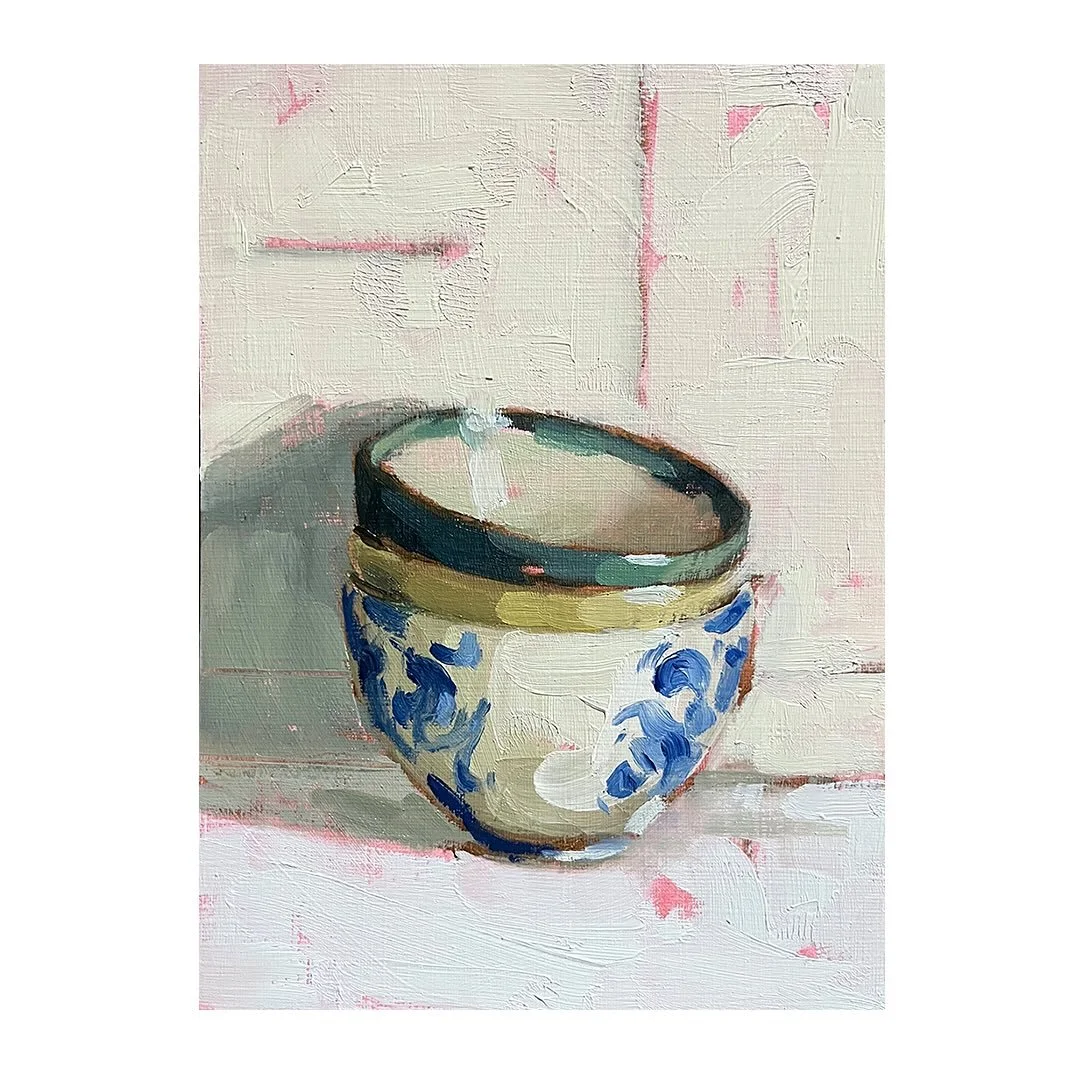 This mini stack of bowls is heading off to Art for Youth next month, a lovely mixed exhibition at the Mall Galleries, London, in aid of the charity UK Youth.

Mini Stack
Oil on Card 5&rdquo; x 7&rdquo;

@artforyouthlondon #artforyouth #stilllifepaint
