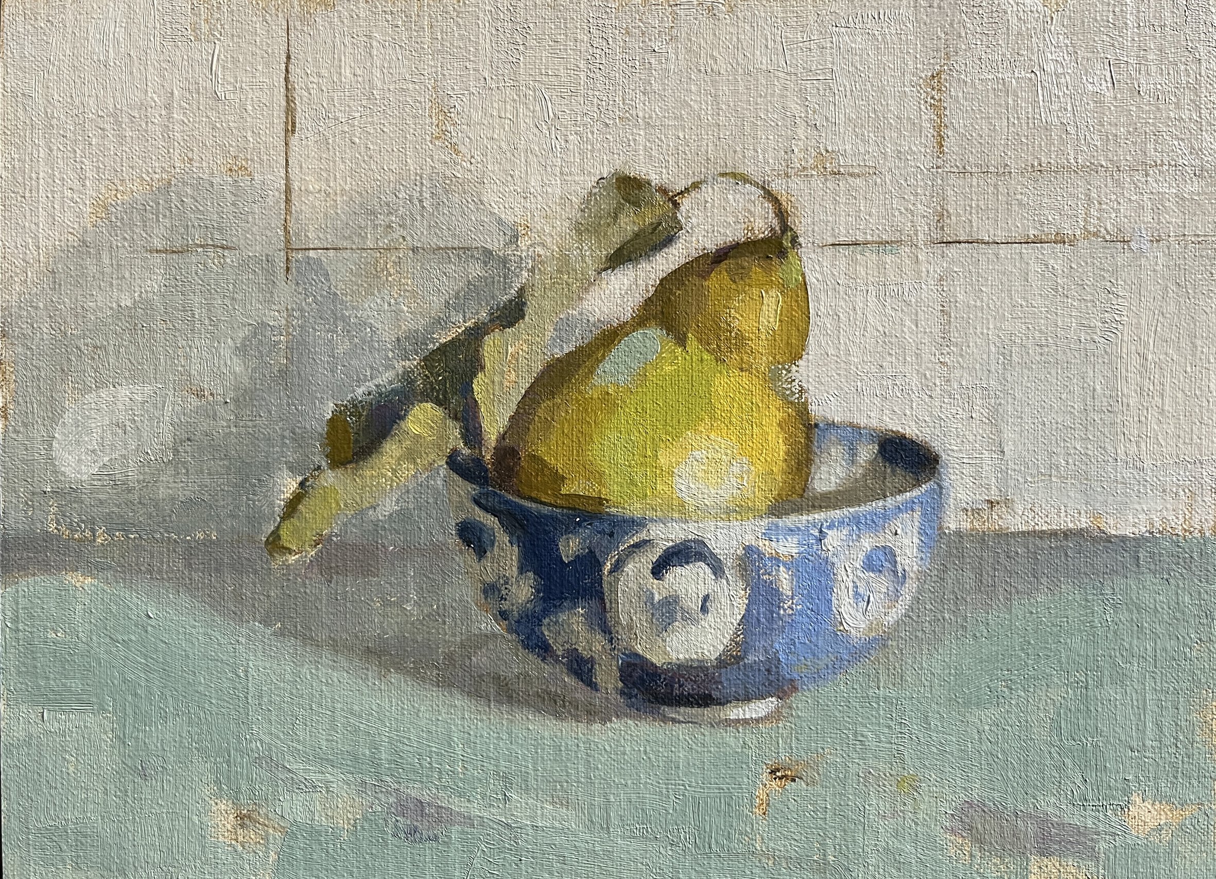Quinces in a China Bowl by Fiona Carver.jpg