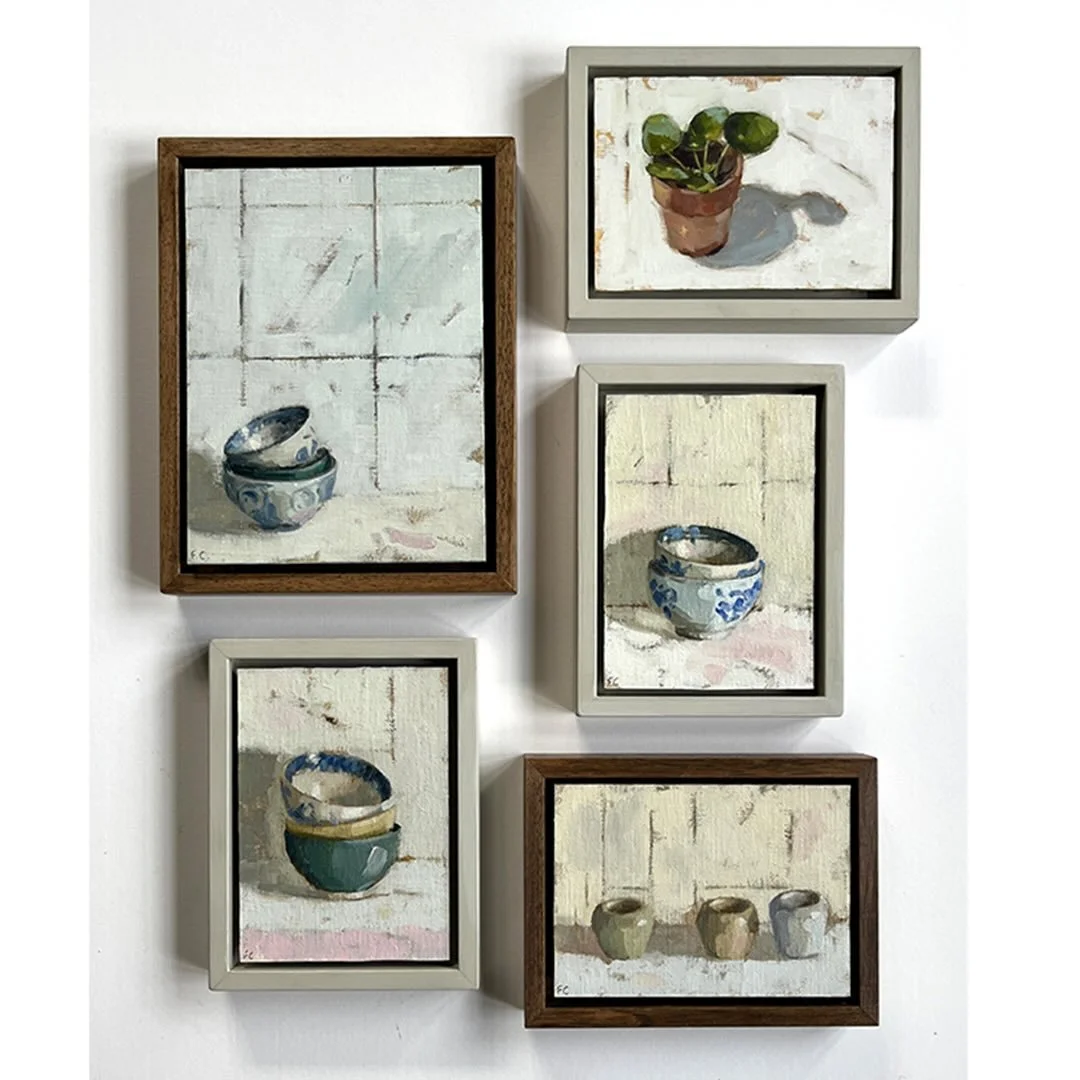 I have loved making this collection of Little Paintings  for you this autumn. Little friends snug and happy in their frames. Lots have gone but there are still some of my favourite still life and landscapes available so do have a look.

Thank you so 