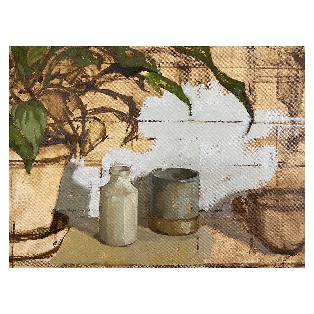 Day 6 #stradaeasel 

Good progress on my still life today and it&rsquo;s really nice seeing it start coming together. Looking forward to carrying on tomorrow once the light is back again. 

#stilllifepainting #paintingprogress #stradaeaselchallenge