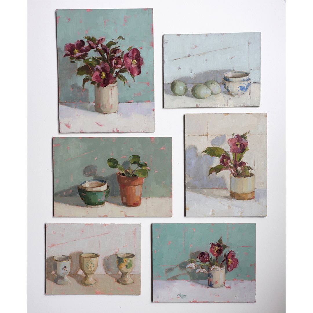 W I N T E R  S T I L L
New Collection released Sunday 1st March

Some recent still life paintings which I&rsquo;ll be releasing this coming Sunday 1st March as part of my Winter Still collection. I really enjoyed painting these at the start of the ye
