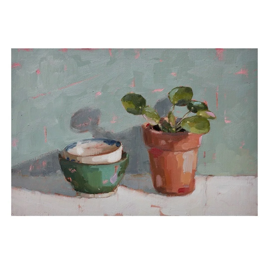 Day 20 #stradaeasel 

I finished off the still life painting I started yesterday and it has helped me to answer the questions I had about a larger piece I&rsquo;m planning. The sun was low when I took the photo so the colours aren&rsquo;t quite right