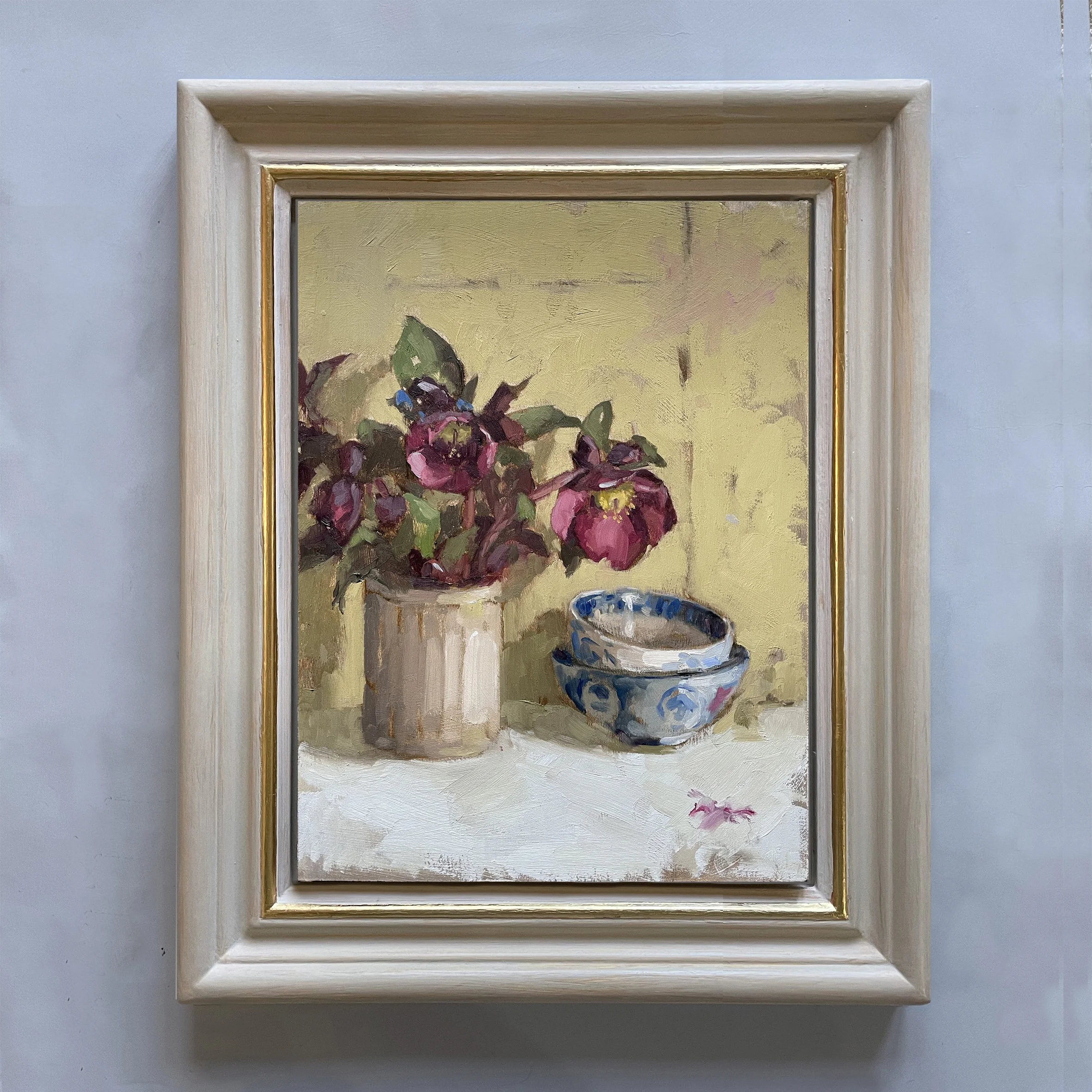 Hellebores on a Yellow Background gilded.jpg