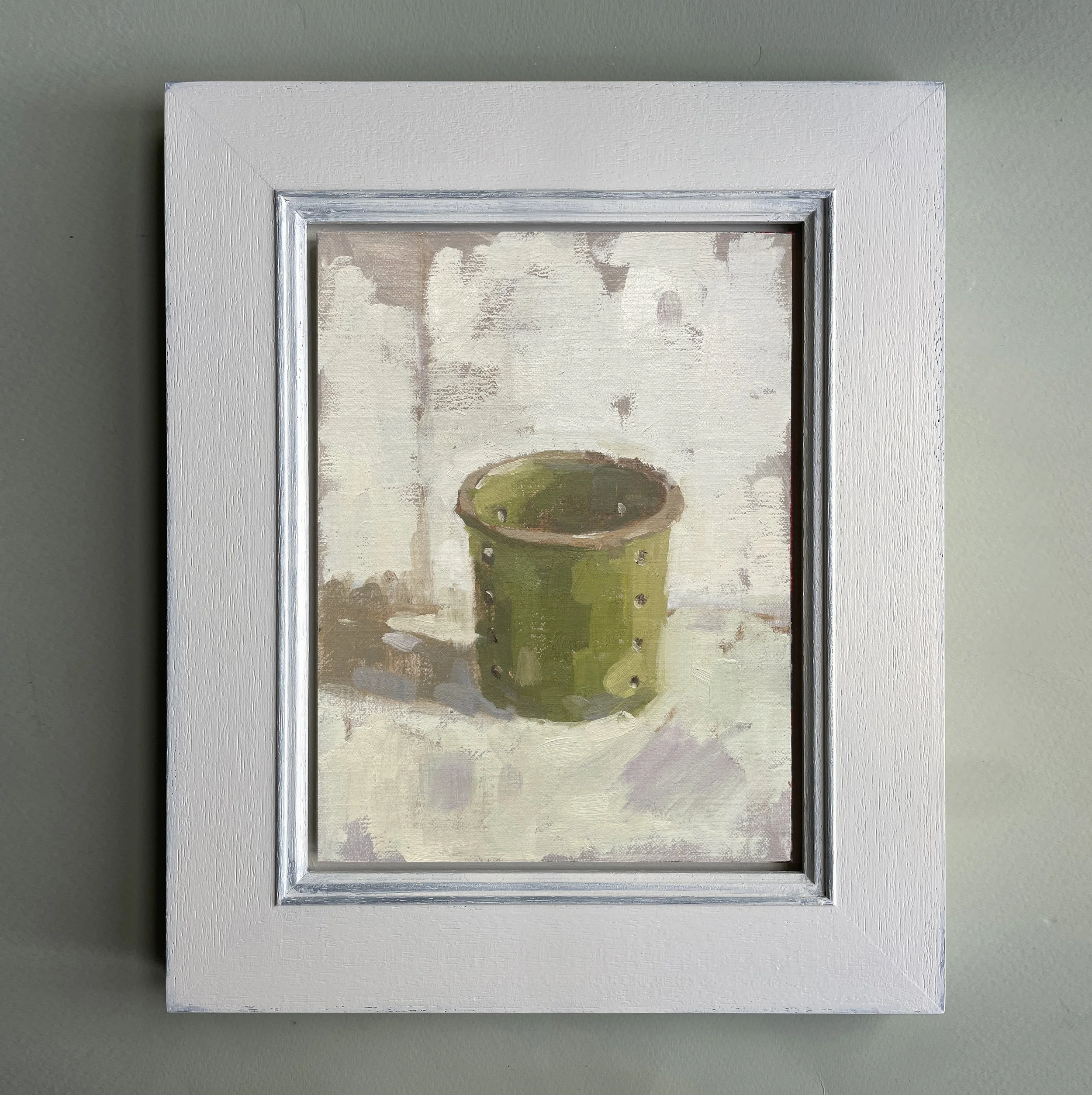 Study of a Green Cheese Strainer white flat.jpg
