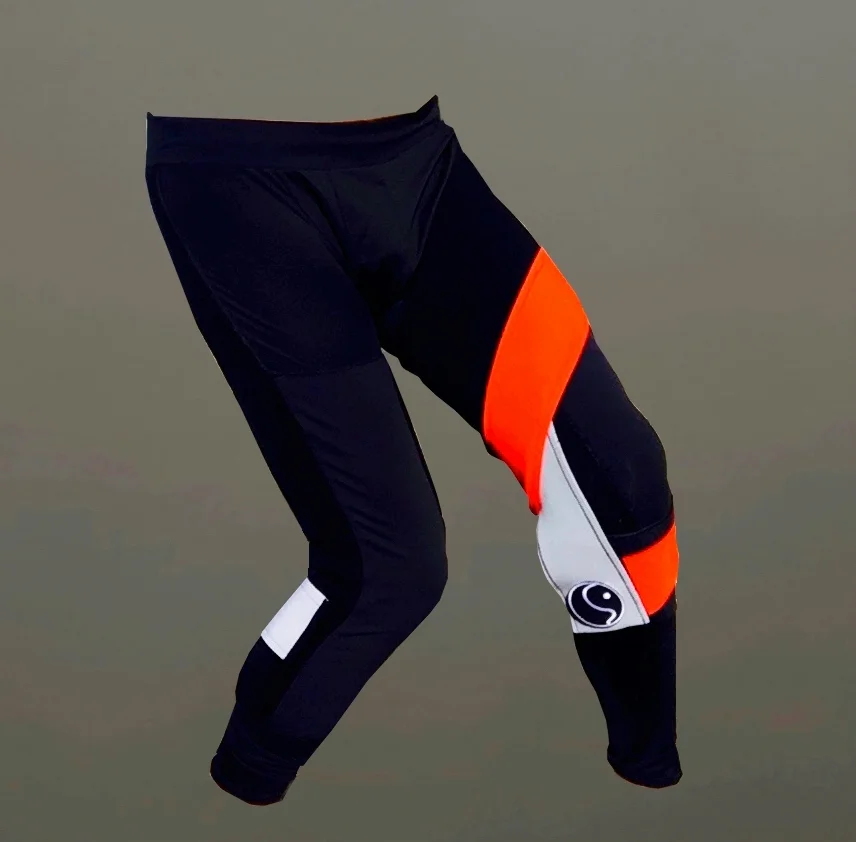 Left Knee: Custom Valgus/ Medial Support with VMO Mimick Right Leg: Upper Calf Strap