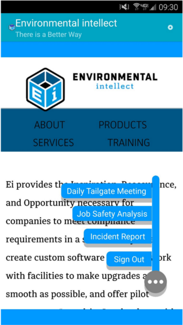 EI SAFETY: JUST ONE OF THE MANY TOOLS WE USE TO DRIVE SAFETY CULTURE