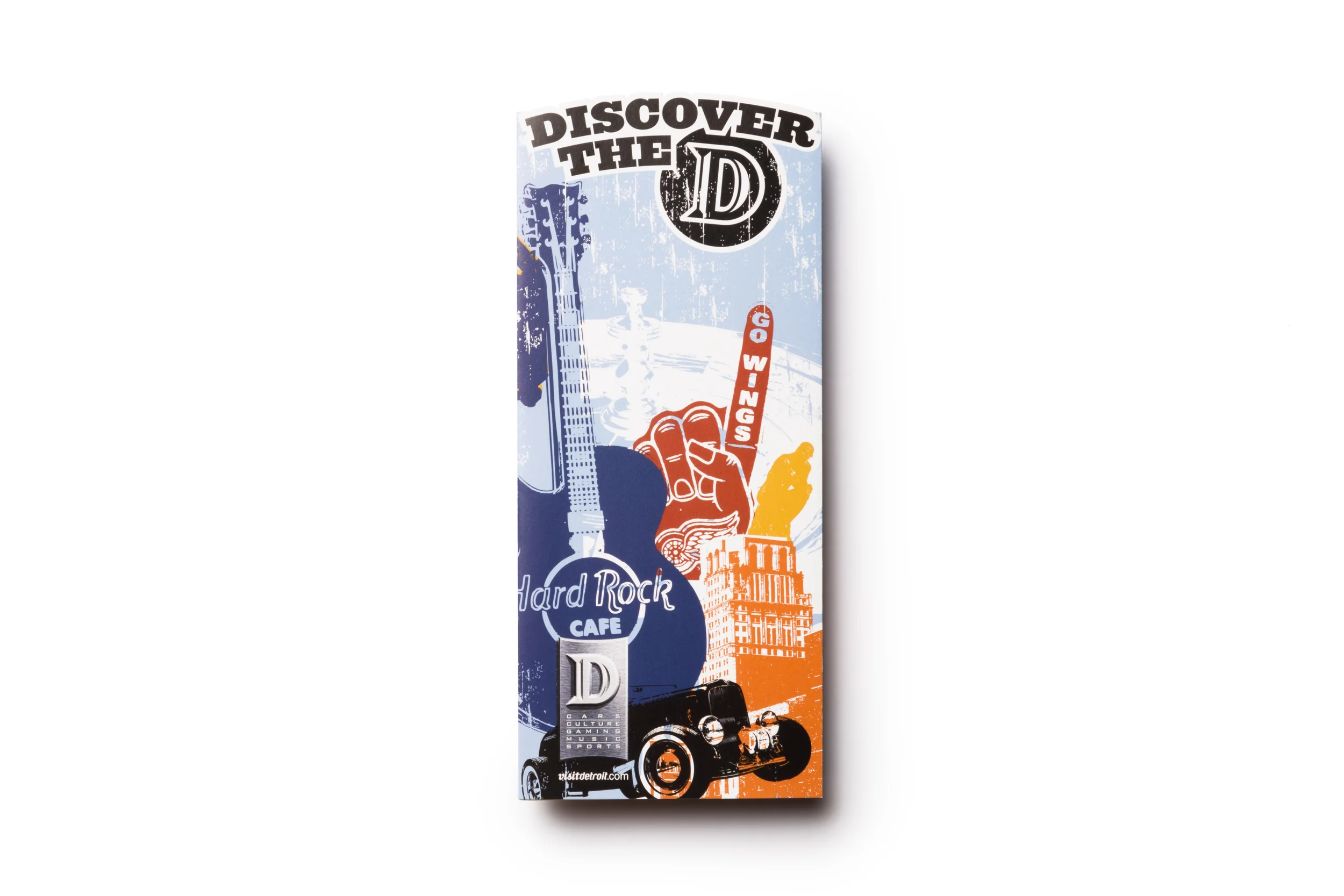 Rack Card Brochure with a die cut edge to help it stand out
