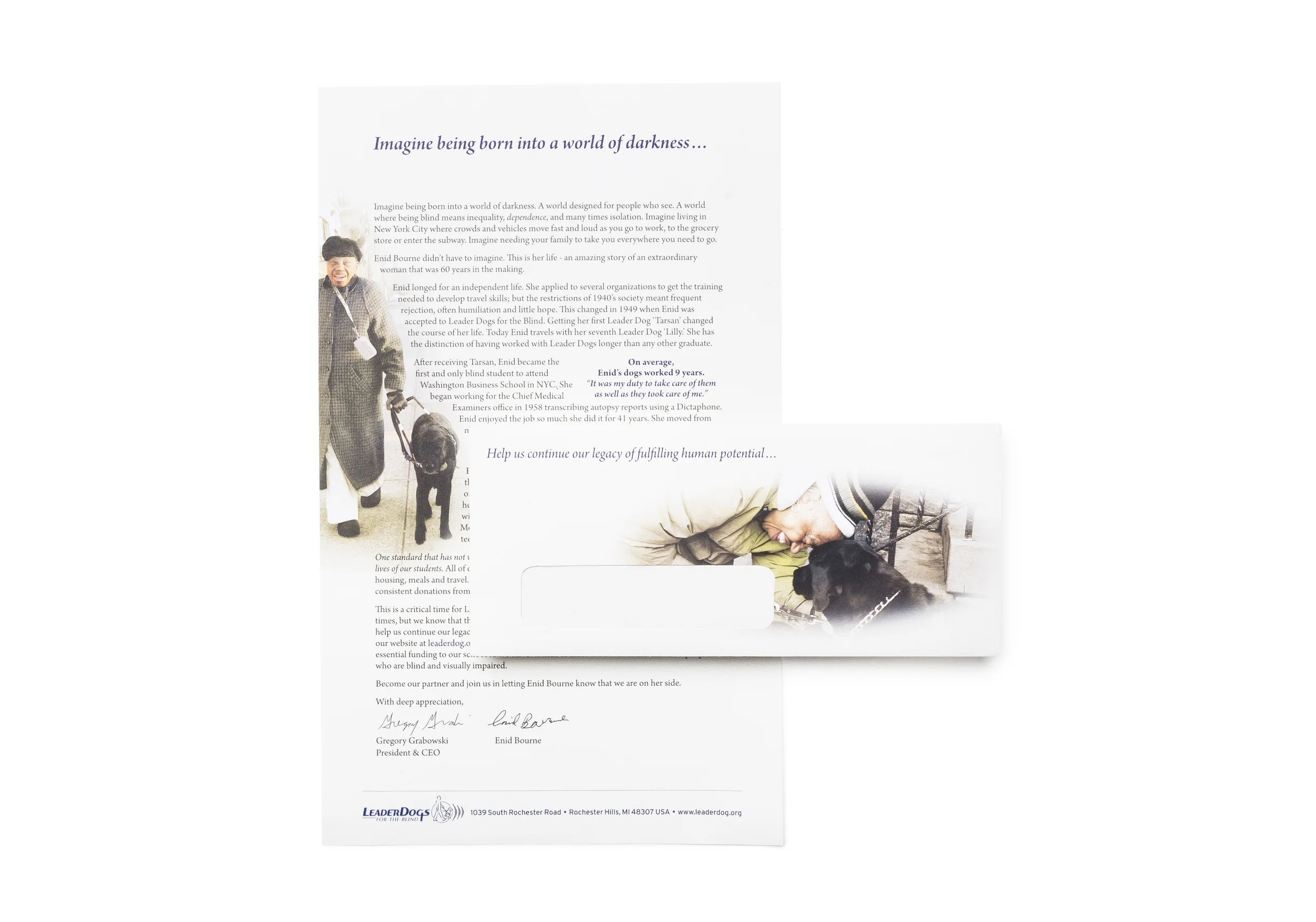 Leader Dogs for the Blind Solicitation Campaigns