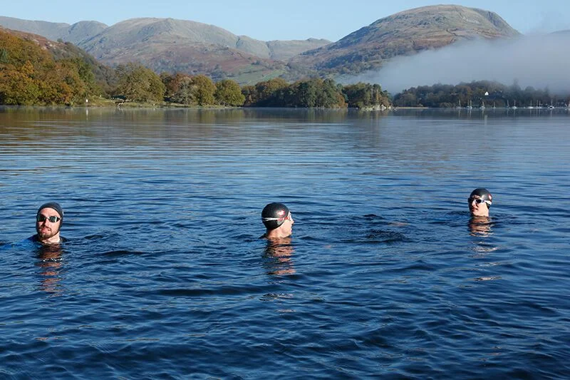Coming up with a cunning plan mid swim, somebody stop us!