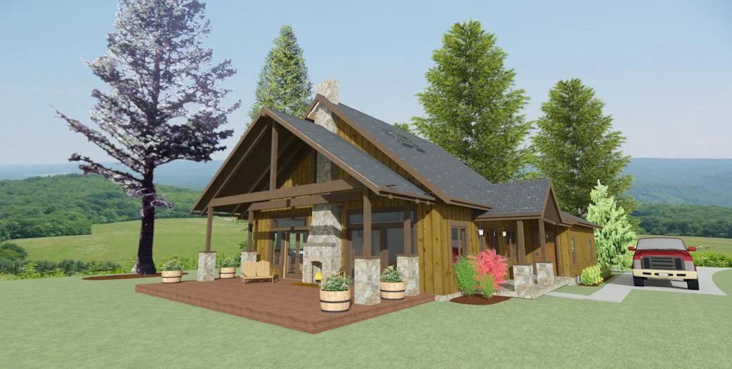 900 SQFT Country House