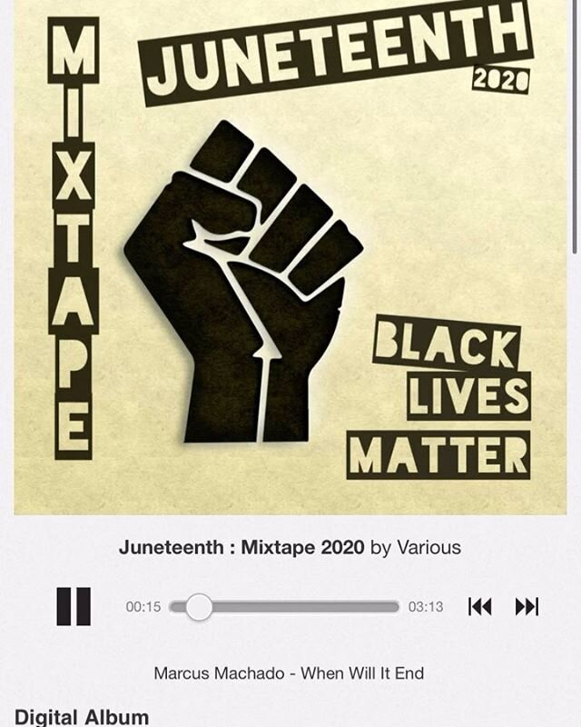 Check Out The New Song From The &ldquo;JUNETEENTH MIXTAPE&rdquo; Called When Will IT End. Available Now @bandcamp All proceeds to @blklivesmatter &amp; @sistersong_woc Special Thanks to @blak.emoji &amp; @kaosblac ✊🏽 Secondly Shout Out To  @ztapes F