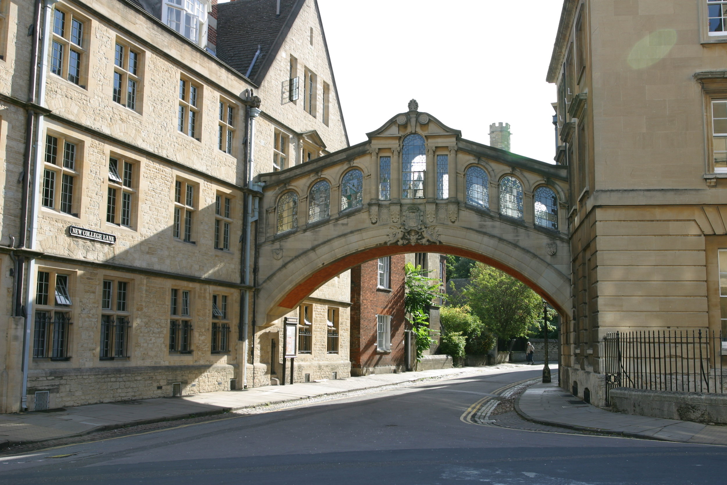 Hertford Bridge, aka The Bridge of Sighs (Picture taken by Tom Murphy VII https://commons.wikimedia.org/wiki/File:Bridge_of_Sighs_(Oxford).jpg)