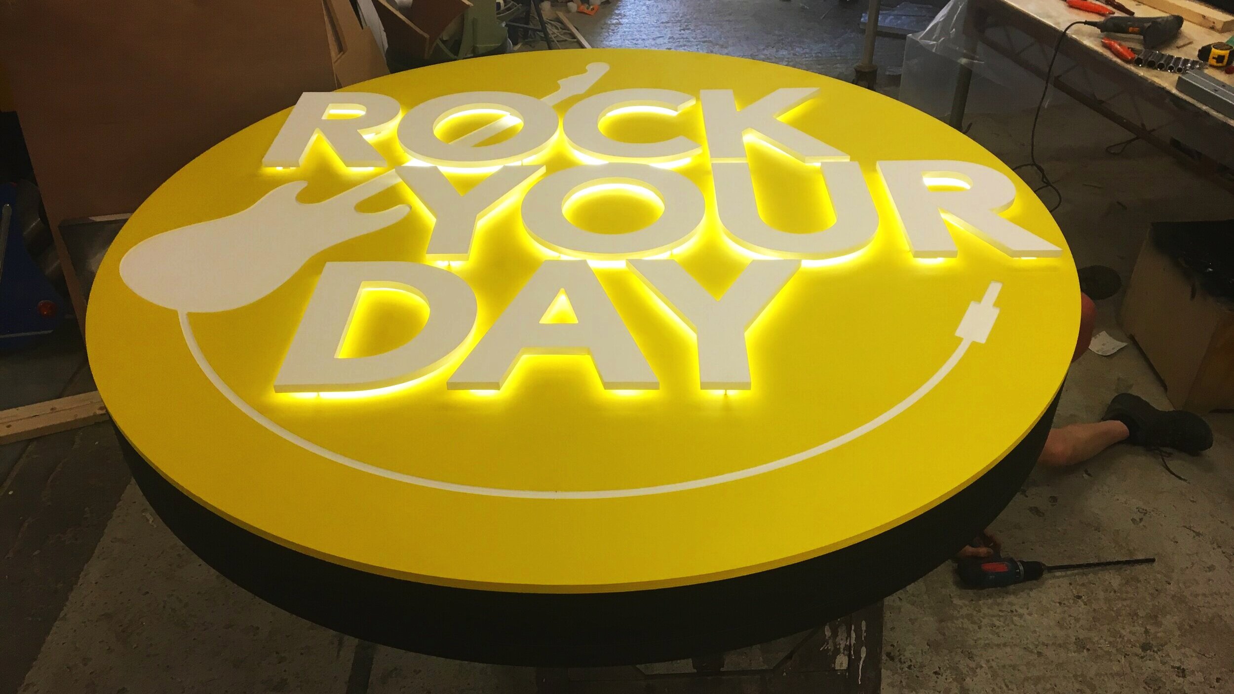 Rock Your Day - Illuminated sign