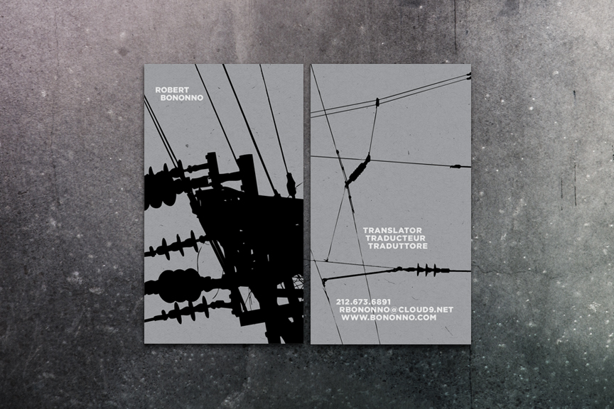 Business Card  |  Robert Bononno, translator from the French