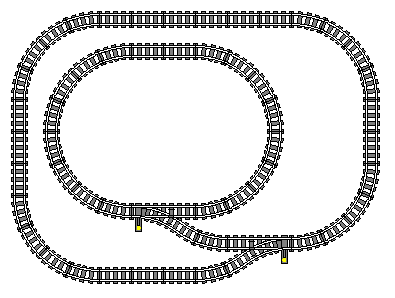 lego train track geometry