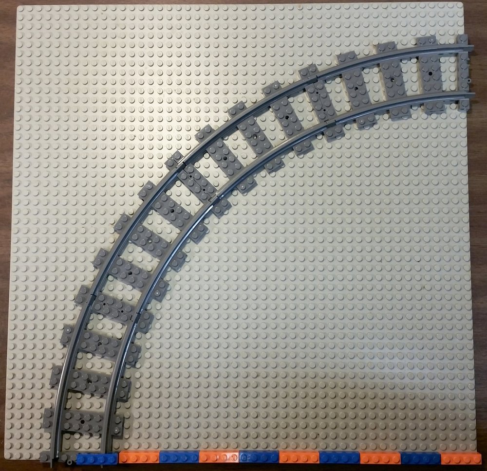 SWITCH TRACKS CURVES CURVED TRAIN TRACKS Legos Compatible Train Tracks X 6 