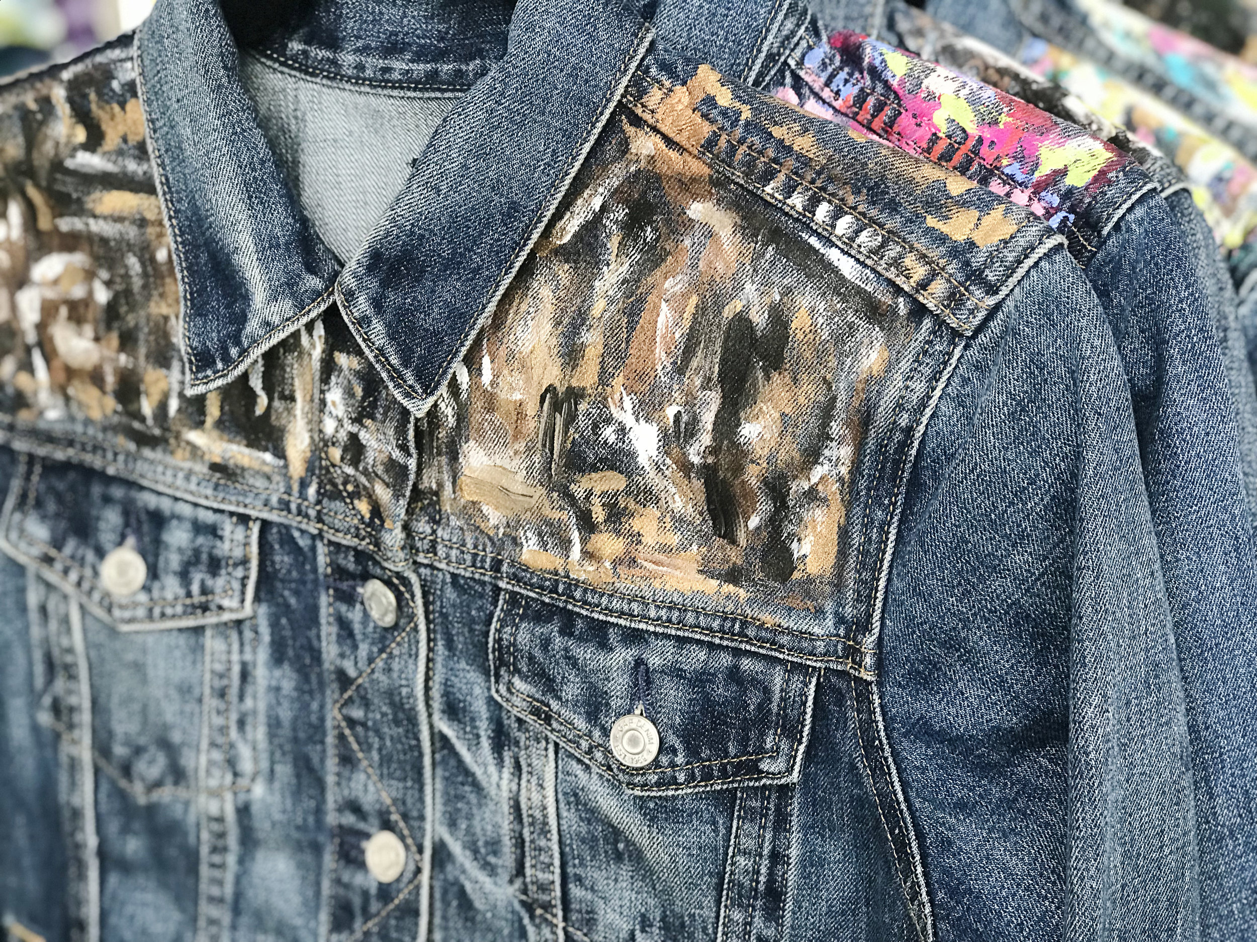 Hand Painted Denim Jackets — monica shulman studio