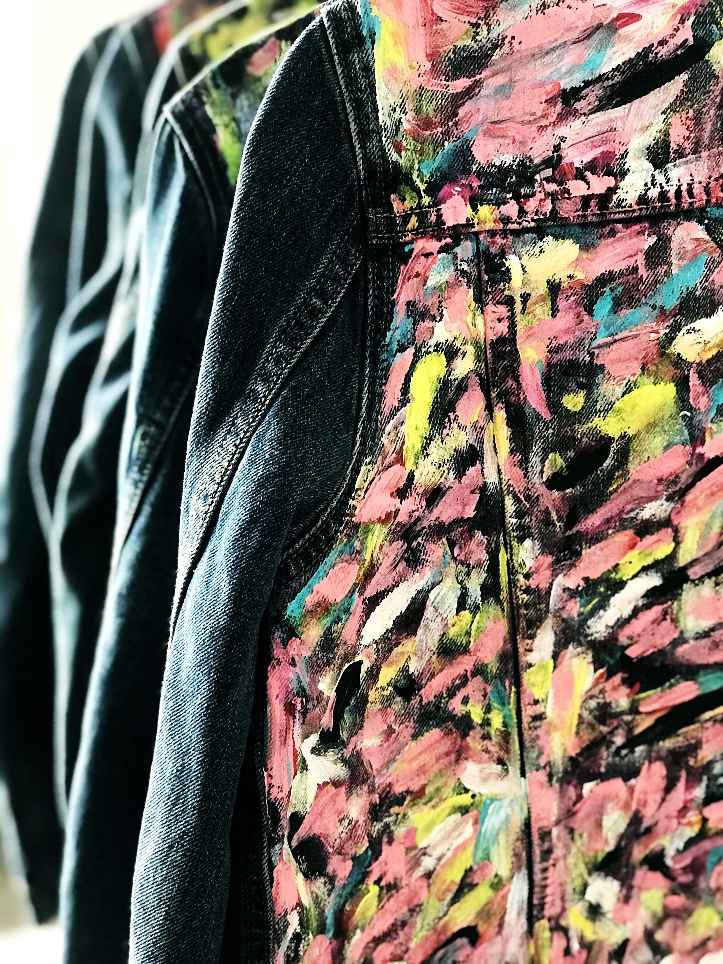 hand painted jean jacket