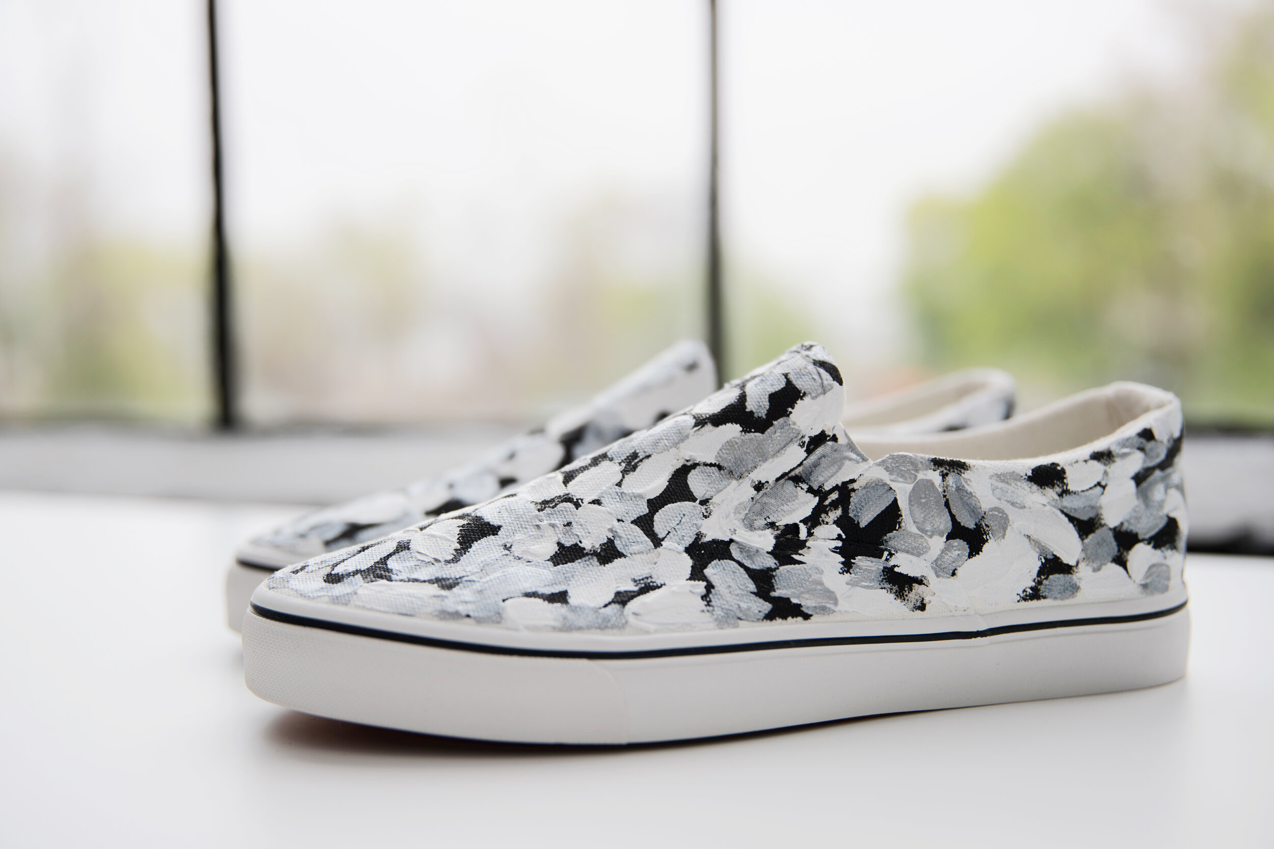 How to Paint Fabric - Hand Painted Canvas Sneakers — monica shulman studio