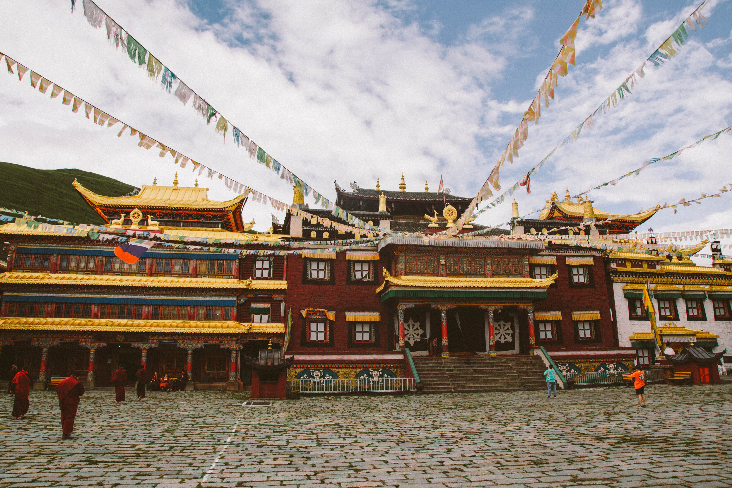 Wandering around the monastery right next to our hostel.