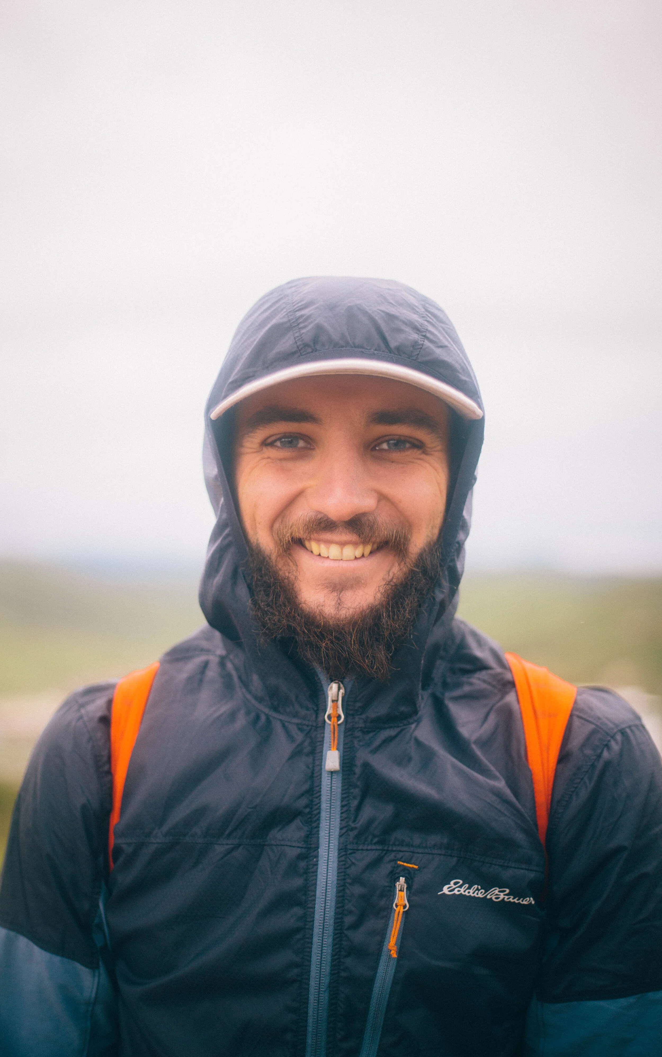 Happy as can be following my bliss soaked in the cold, pouring rain.