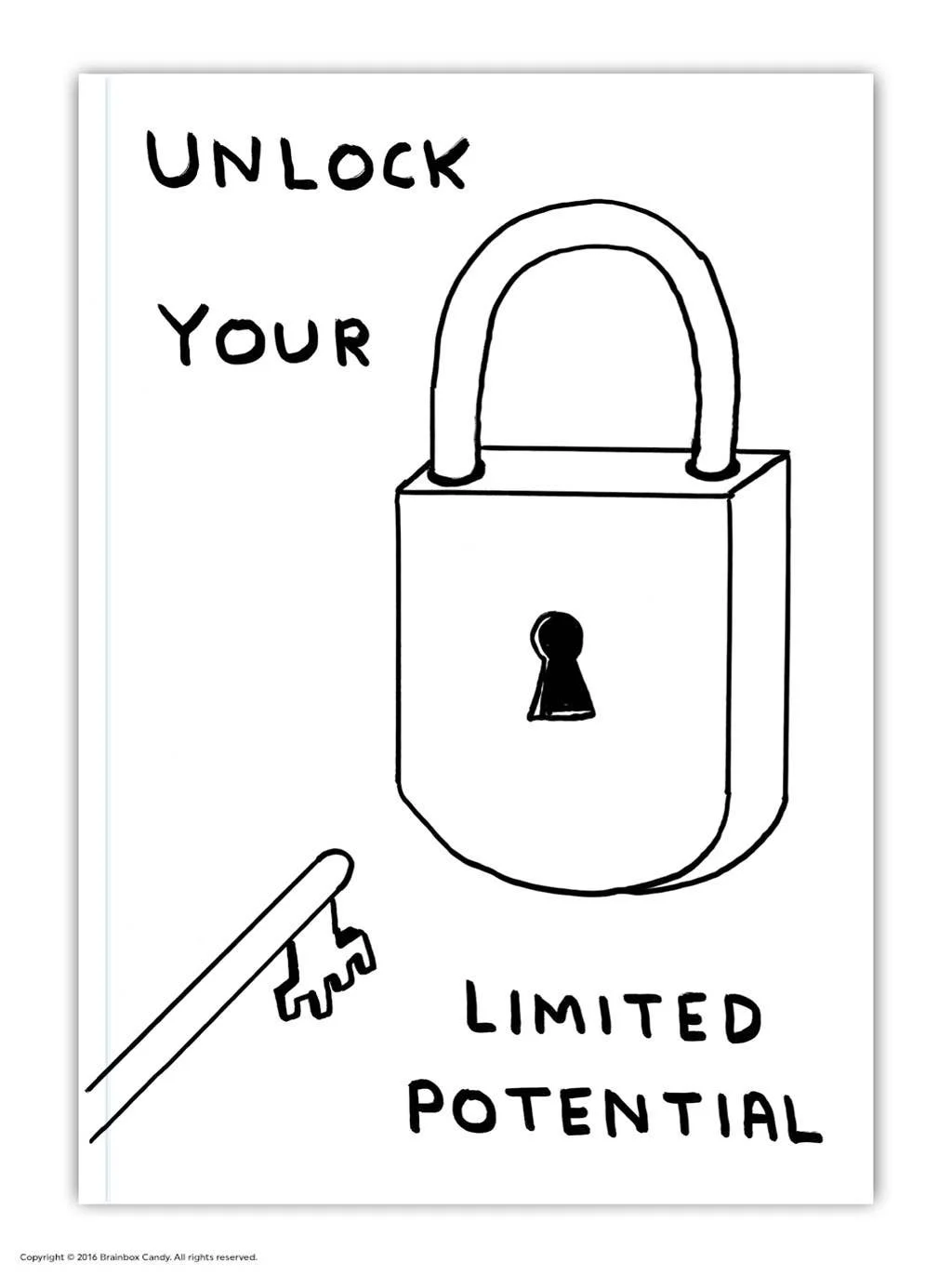 David Shrigley A6 Notebook Unlock Your Limited Potential.jpg