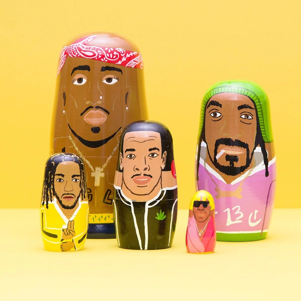 West Coast Rappers Wooden Nesting Doll Sets 4.jpeg