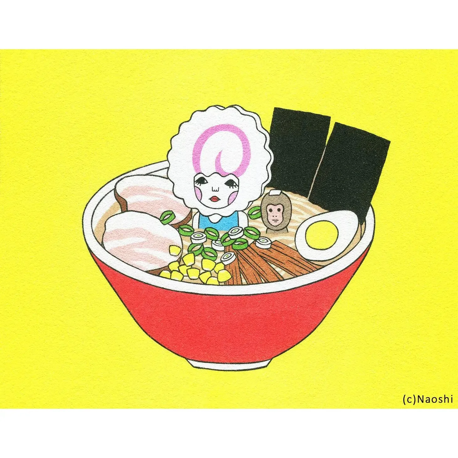 8 x 10 Naruto Ramen Topping Monkey.jpeg