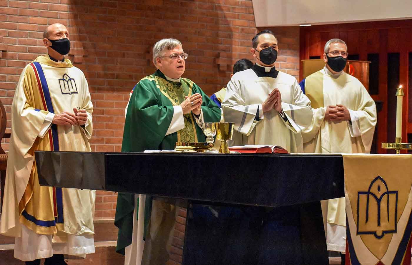 Bishop Schlert Kicks Off Feast Day Festivities with Special Vigil Mass at De Sales University 