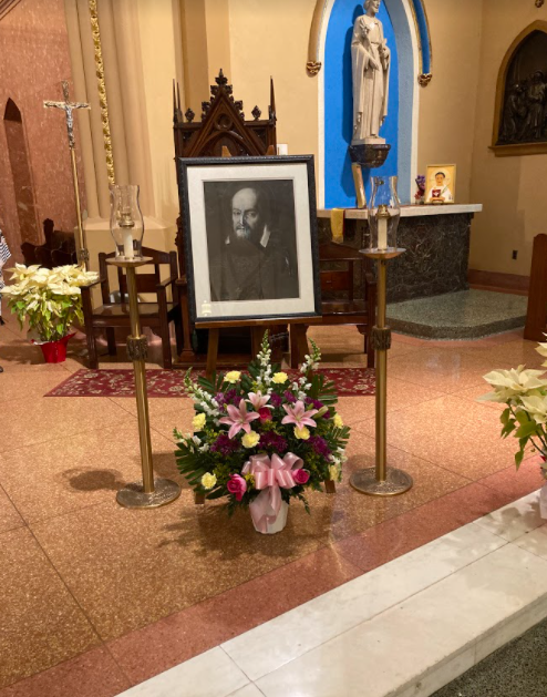 St. Francis display set for the Feast day celebrations at the Cathedral of the Immaculate Conception in Camden, NJ  