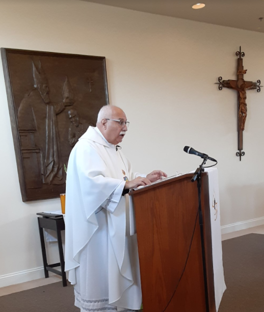 Fr. Lewis S. Fiorelli, OSFS, Provincial celebrates at Childs