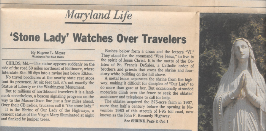  Washington Post Article, 1986 