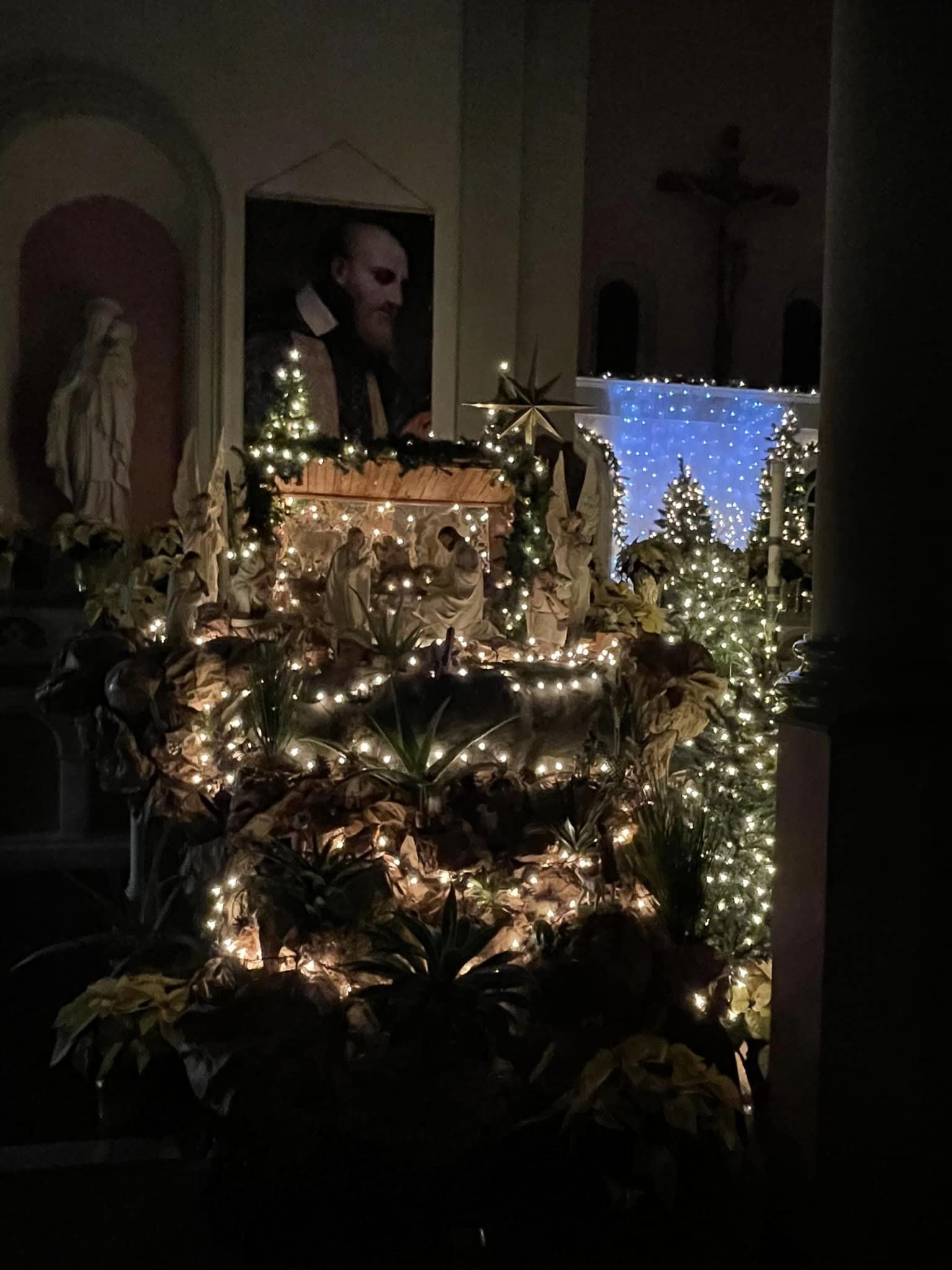  Holy Family Parish, Adrian, MI Christmas display          