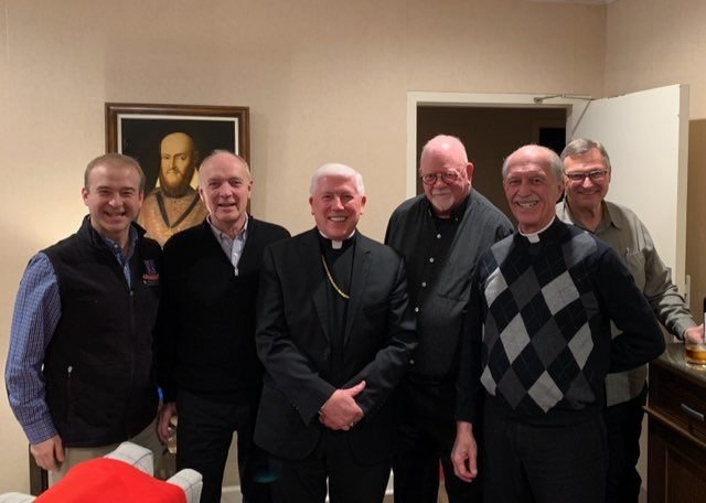  The Oblates in Toledo enjoyed a celebration with Bishop Thomas. He shared a reflection on the Pope's Apostolic Letter and enjoyed Evening Prayer and a festive meal. 