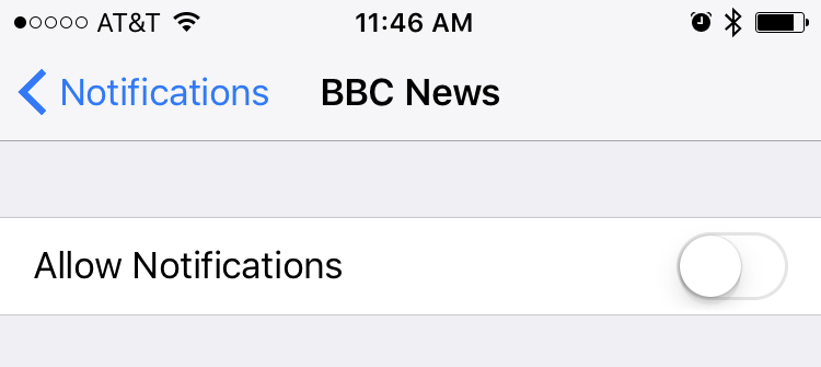 Turn off all notifications that aren't essential
