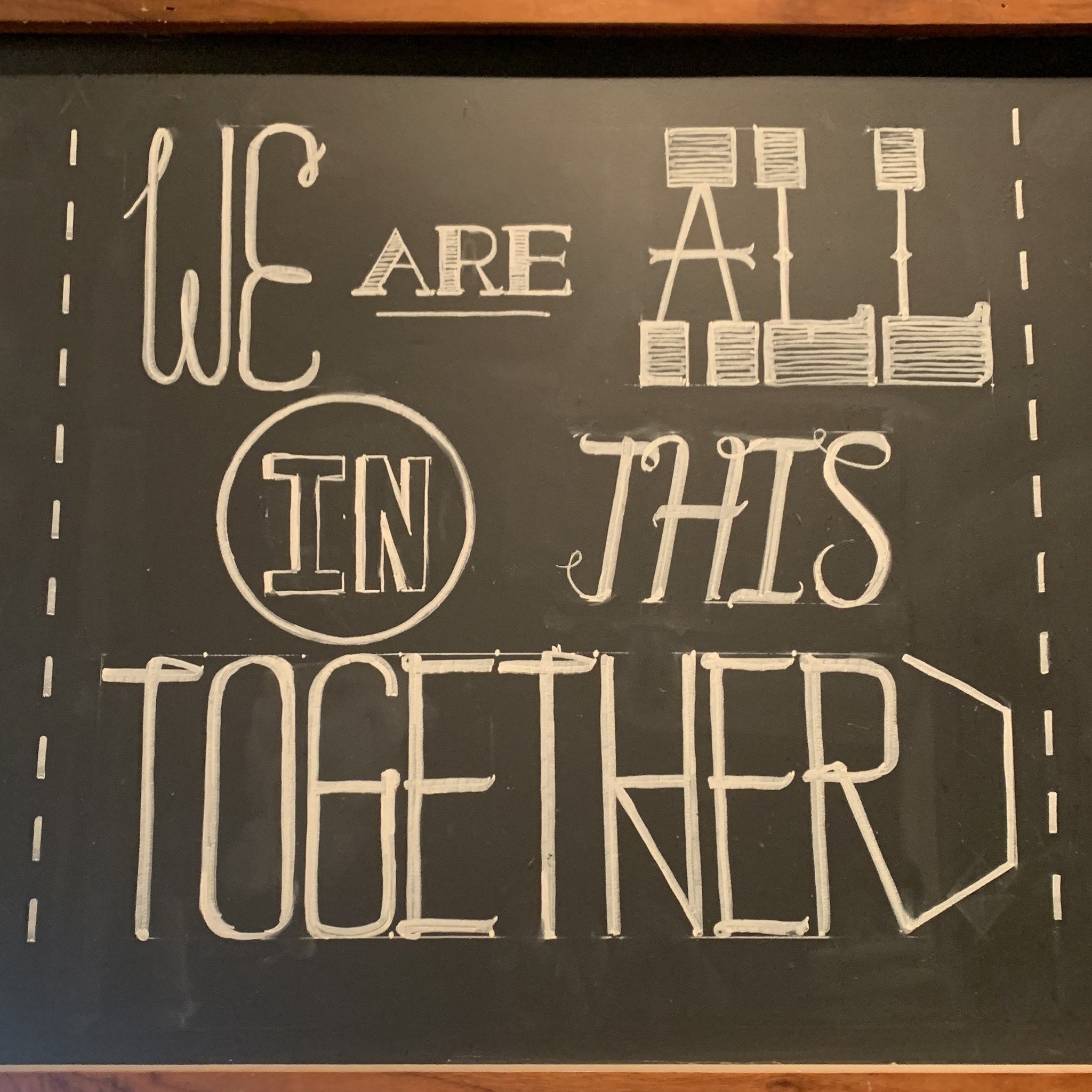 Words to live by... Let's take care of one another TODAY! 🩷

#inspirationfortheday #togetherness #supporteachother #chalkboardmessage