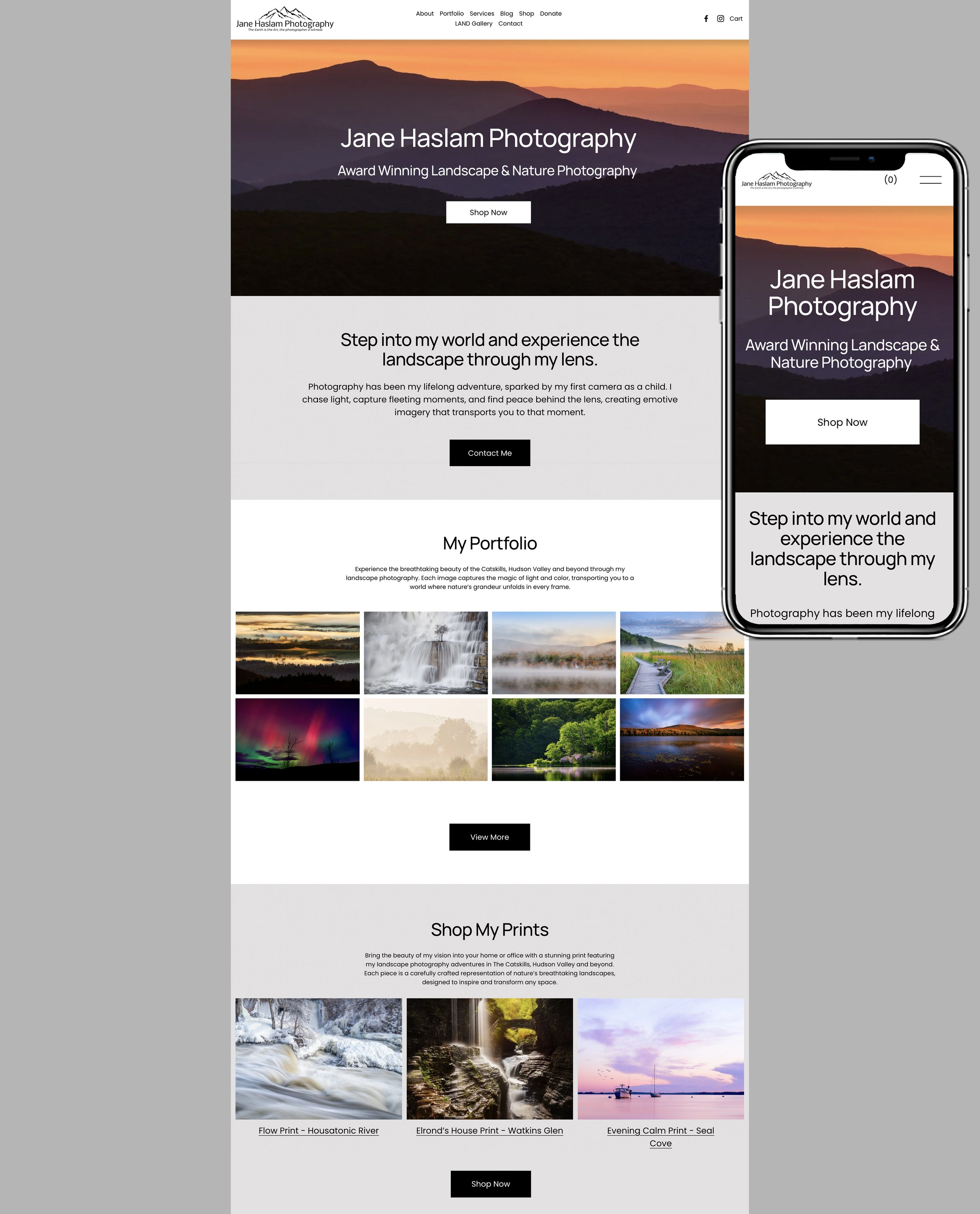  Website Homepage with Mobile Version 