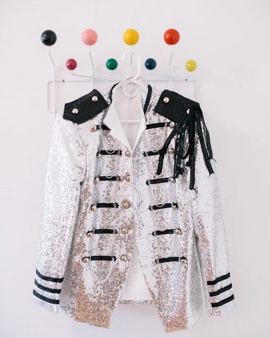 You guessed it. Just another day at the Pioneer office&hellip; A sequined Sgt. Pepper&rsquo;s jacket on a Herman Miller Eames Hang-It-All.

#sgtpepper #hermanmiller #eamses