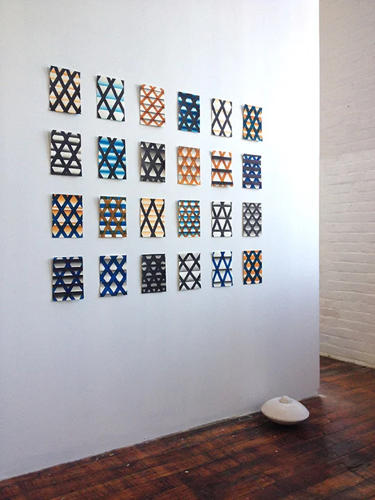 Daily drawing series, Florence winter, 2015 Installation variation