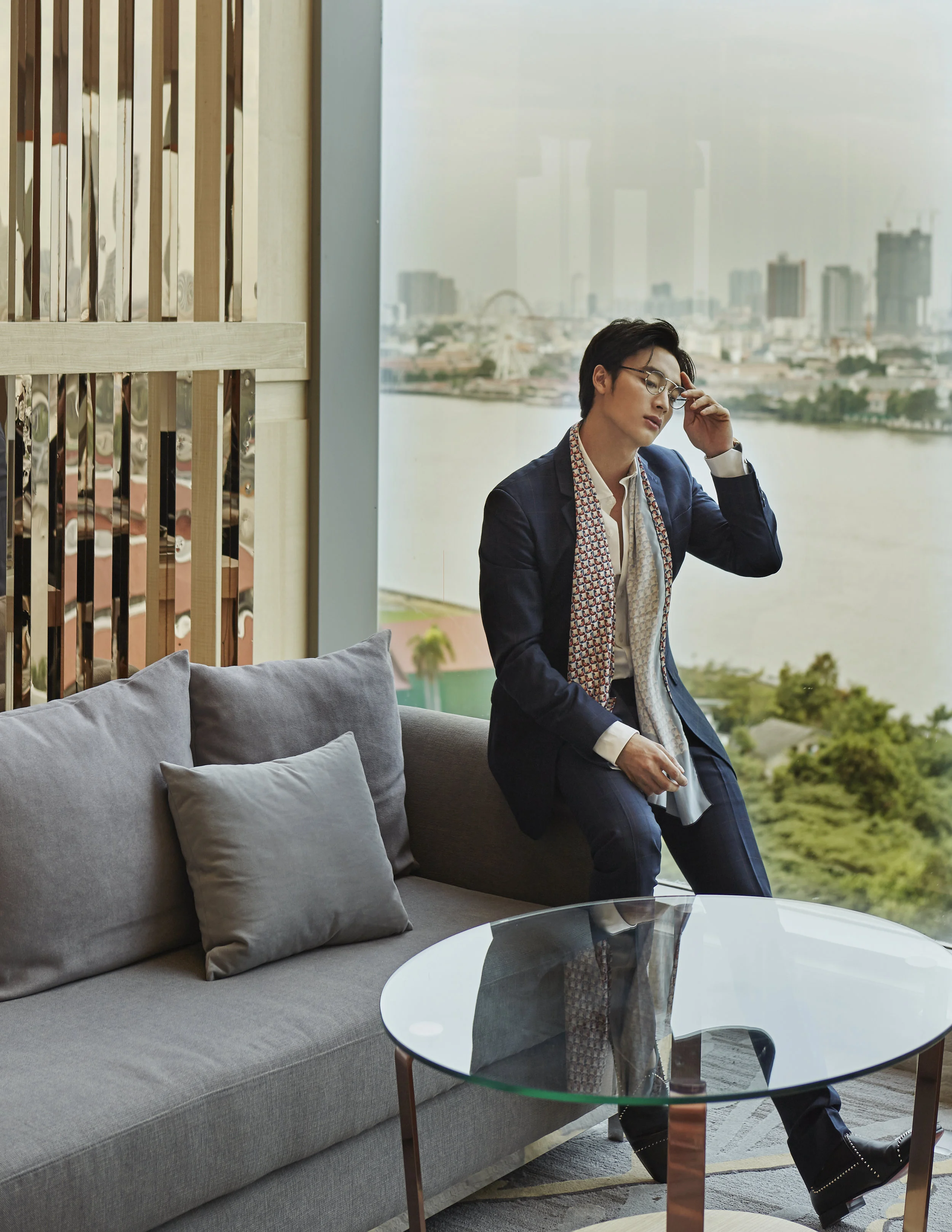 Clothes : Singha Life @singhalifethailand / Shoes : Christian Louboutin Eyeglasses : Boston Club